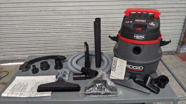 RIDGID Wet/Dry Vacuum Electric 14 gal HEPA Filter Polyethylene Tank 50368 New