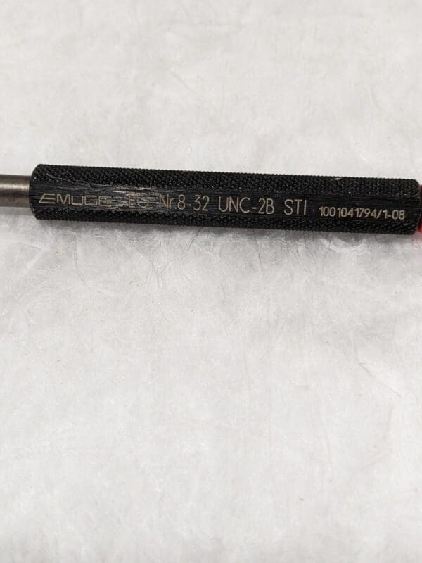 EMUGE Plug Thread Gage: #8-32 Thread, 2B Class, Go & No Go L0100100.5614