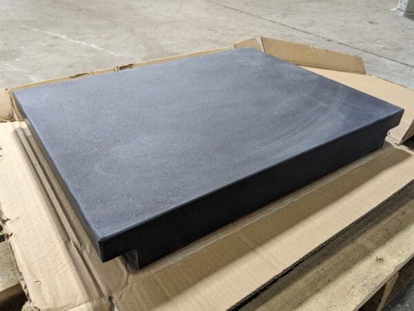 Black Granite Surface Plate 2-Ledge Grade B Toolroom 24" x 18" x 3"