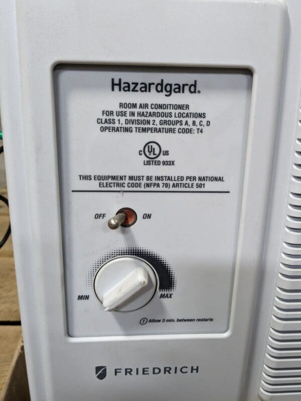 Friedrich Hazardgard Air Conditioner Hazardous Location AC Unit DEFECTIVE