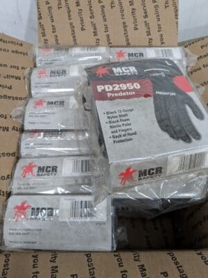 MCR General Purpose Work Glove: Sz L, Nitrile Coated, Nylon Blend Qty 11 PD2950L