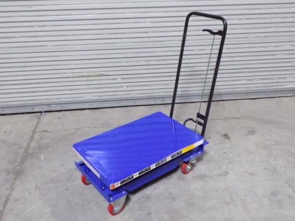 WorkSmart Hydraulic Scissor Lift Cart 440 lb Cap 27 x 17 Platform DAMAGED