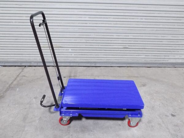 WorkSmart Hydraulic Scissor Lift Cart 440 lb Cap 27 x 17 Platform DAMAGED