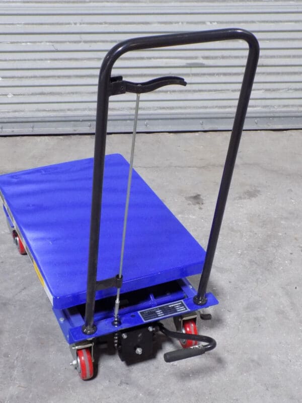 WorkSmart Hydraulic Scissor Lift Cart 440 lb Cap 27 x 17 Platform DAMAGED