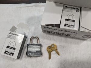 MASTER LOCK 6pk ofPadlock: Laminated Steel, Keyed Different 3