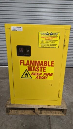 JAMCO Flammable & Hazardous Storage Cabinet 12 gal Self Closing 35" x 23" x 18"