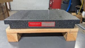 SPI Inspection Surface Plate 24” x 18 x 3 Granite 2-Ledge A Grade 0.000075" Tole