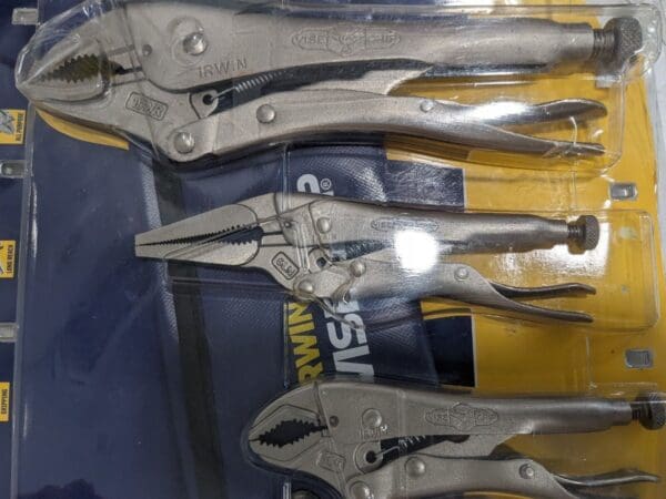 IRWIN Plier Set: 3 Pc, Locking Pliers 73