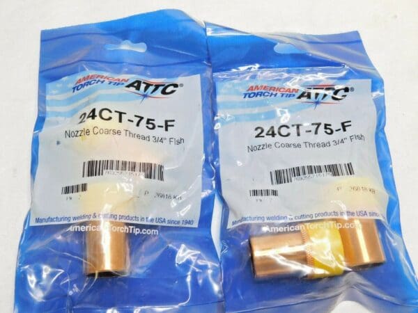 American Torch Tip Nozzles Coarse Thread 3/4" Flsh Qty 4 24CT-75-F