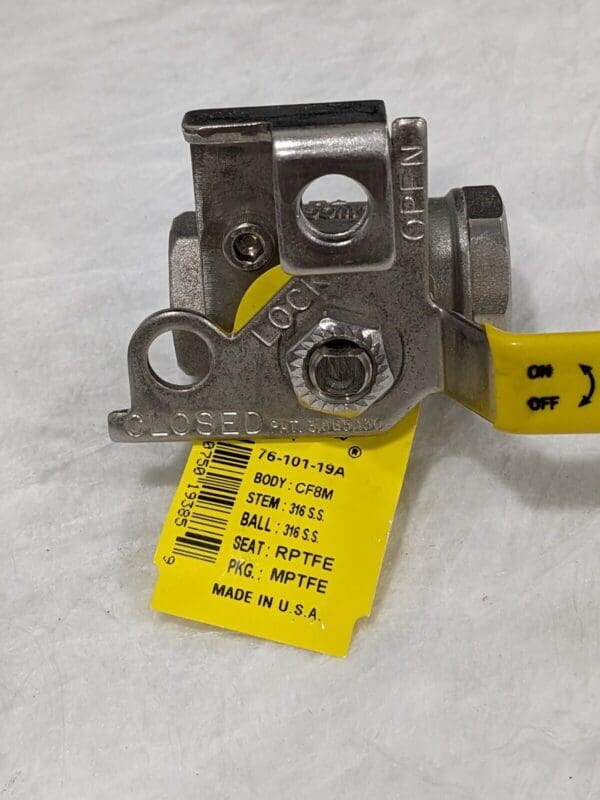 APOLLO® Manual Ball Valve: 1/4" Pipe, Standard Port, Stainless Steel 7610119A