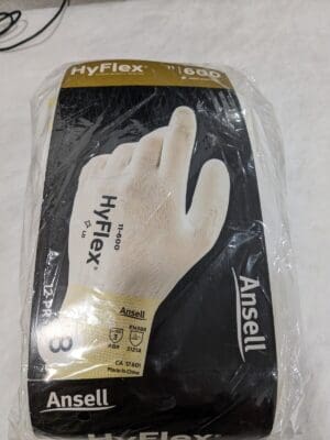 ANSELL Work Gloves: Size Medium, Polyurethane-Coated Nylon Qty 12 Pairs 11-600-8