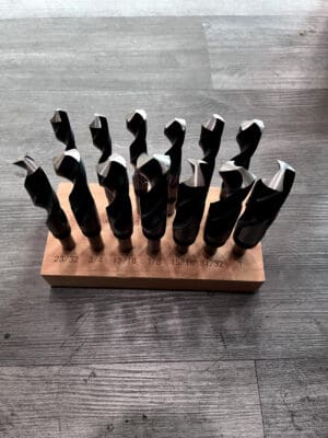 HERTEL Drill Bit Set: Reduced Shank Drill Bits, 1" Drill Bit Size, 118 ° HSS