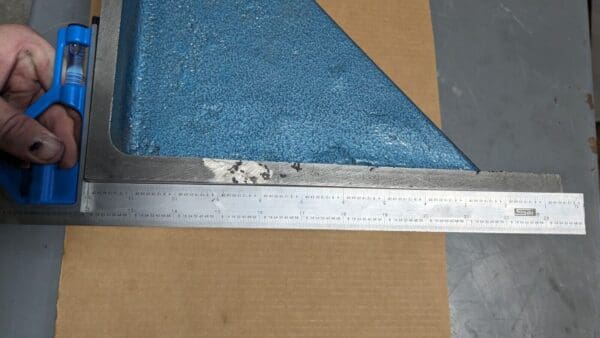 Machined Angle Plate 12" x 12" x 12" Cast Iron Flat Surface Double Web Damage