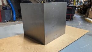 Machined Angle Plate 12" x 12" x 12" Cast Iron Double Web Flat Surface - Damaged