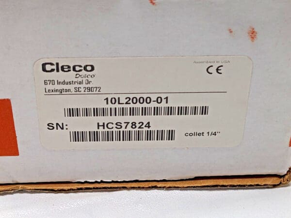 Cleco Dotco Air Die Grinder 1/4'' Collet 25000RPM 10L2000-01 PARTS/REPAIR