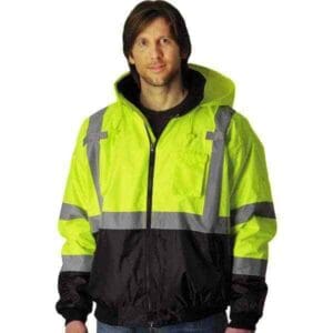 PIP Work Jacket: Size 3X-Large, Polyester, Zipper Closure 333-1766-LY/3X