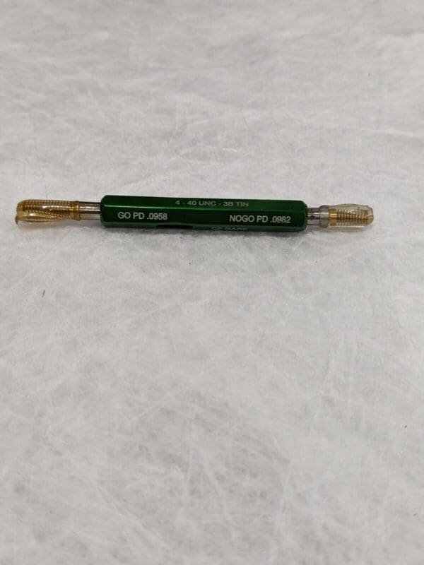 GF GAGE Plug Thread Gage: #4-40 Thread, 3B, Go & No Go W0112403BS