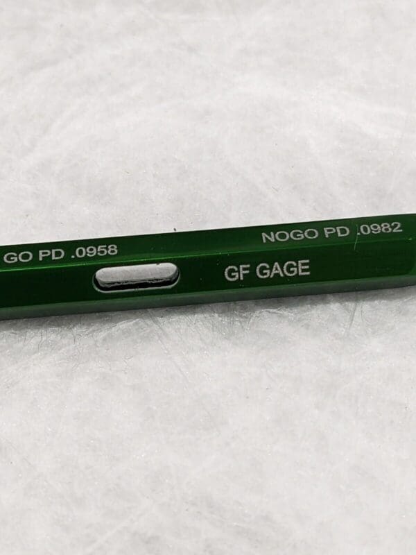 GF GAGE Plug Thread Gage: #4-40 Thread, 3B, Go & No Go W0112403BS