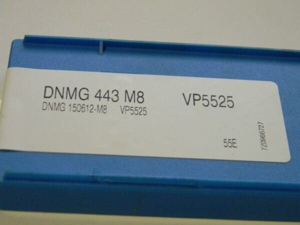 Valenite Carbide Inserts DNMG443 M8 DNMG150612-M8 Grade VP5525 Qty 10 02240810