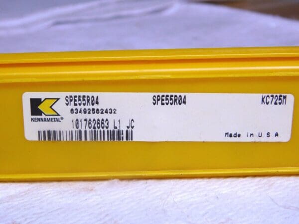 Kennametal Carbide Milling Inserts SPE55R04 Grade-KC725M Qty 5 101762663