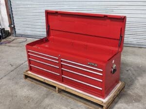 Waterloo Top Chest Tool Box 8-Drawer 52" W x 18" D 20" H Steel Red PCH-528RD