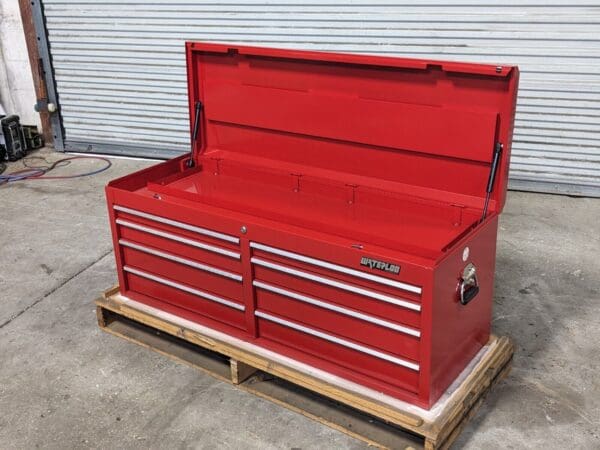 Waterloo Top Chest Tool Box 8-Drawer 52" W x 18" D 20" H Steel Red PCH-528RD