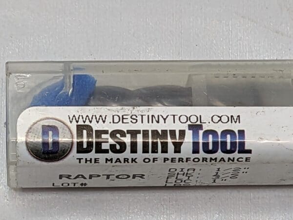 Destiny Tool Raptor Carbide End Mill 1/2" X 1" X 3" 3/6 FLT R63216CG