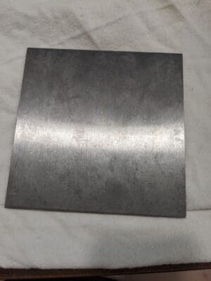 6" Wide x 6" Long x 1/8" Thick, Low Carbon Steel Sheet 70000040