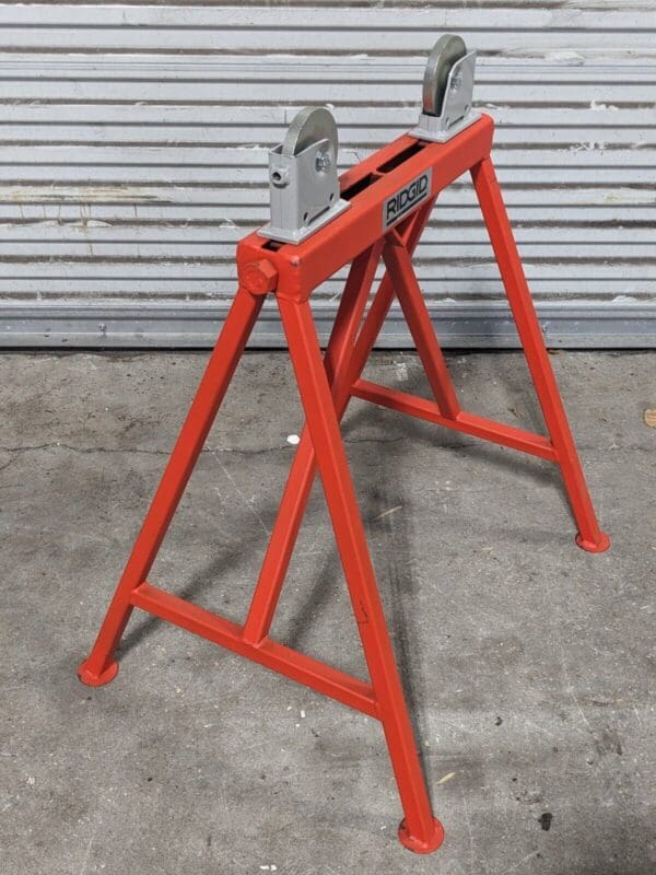 Ridgid Pipe Stand w/ Adjustable Steel Roller Heads 1/4" to 36" Capacity 64642