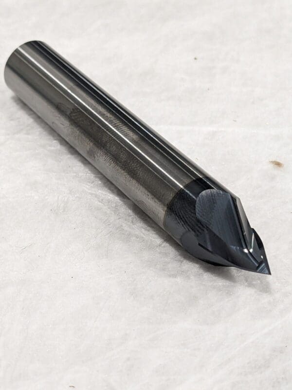 HARVEY TOOL Chamfer Mill: 1/2" Dia, 4 Flutes, Solid Carbide 3" OAL 889732-C3