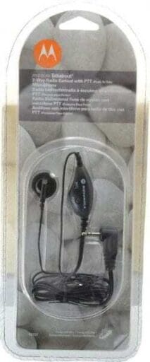 MOTOROLA SOLUTIONS GT Series Push to Talk Microphone Earpiece w Microphone 53727