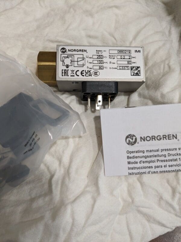 Norgren | Pressure Switch 0.2 – 2 Bar 0880219