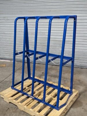 Vestil Vertical Bulk Storage Rack 4 Bay 60" H x 48" W x 24" D SSRT-47 Damage