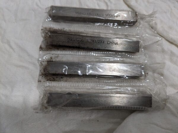 Tool Bit Blanks 4pk: 3/8" Wide, 3/8" High, 3" OAL HSS 360-0067