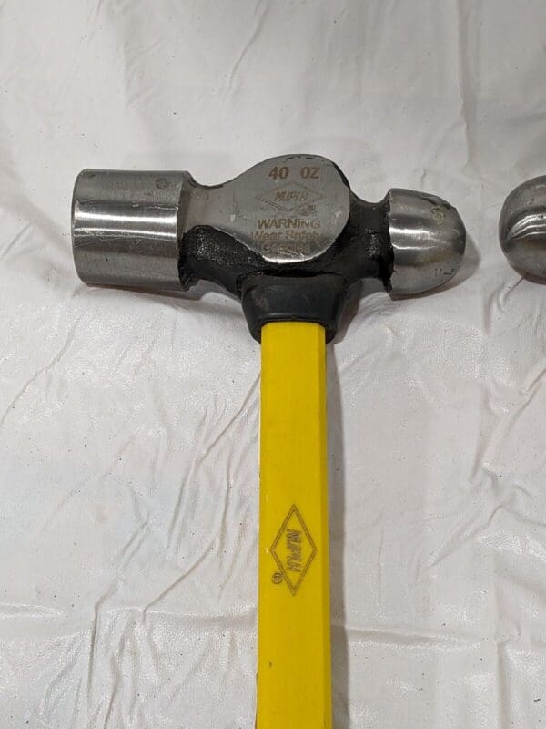 Nupla 40 oz. Ball Pein Hammer, 16" Fiberglass Handle Qty 2 M-40