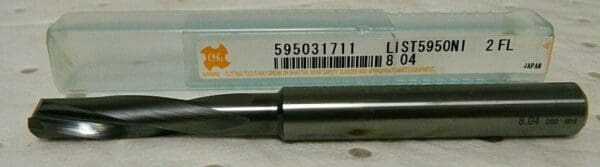 OSG Solid Carbide Screw Machine Drill Bit 8.04mm 140° Spiral Flute 595031711