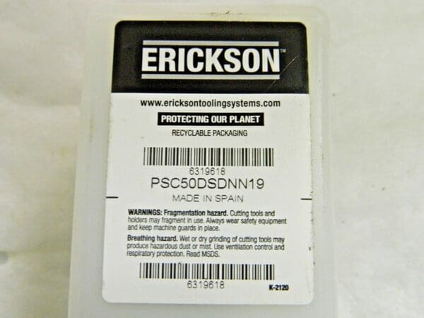 Erickson Cutting Unit D-Clamp 65mm 45º 6319620 PSC50DSDNN19