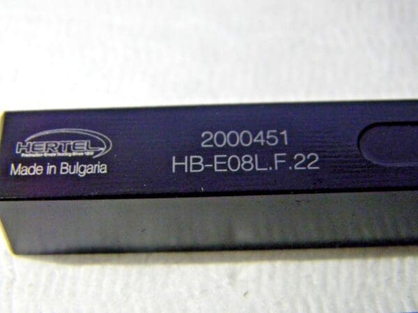 Hertel 1.18 Left Hand Cut Indexable Cutoff Toolholder HB-E08L.F22 2000451