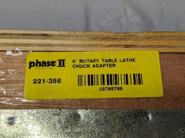 Phase II 6" Lathe Chuck Adapter Plate for Phase II Rotary Tables 221-356