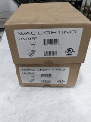 Wac Lighting Halogen Track Light Fixture Qty 2 LTK-713-WT