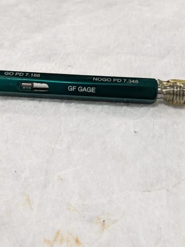 GF GAGE Plug Thread Gage: M8x1.25 Thread, 6H, Go & No Go W0801256HS