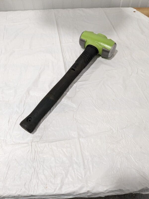 WILTON Sledge Hammer: 1.88" Face Dia Steel Head, Rubber Handle 20616