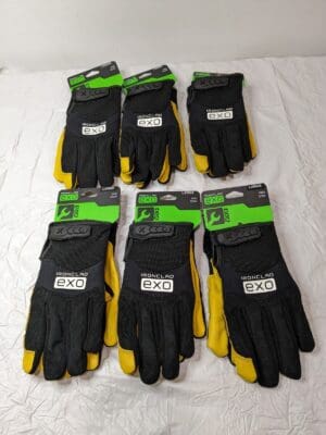 6 PAIRS IRONCLAD EXO Pro Leather Cowhide Gloves LARGE/9 EXO-MPLC-04-L 45VL25