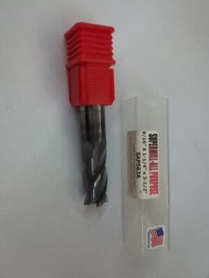 SUPERMILL Square End Mill: 9/16" Dia, 1-1/4" LOC, 4 Fl Solid Carbide SAP562A