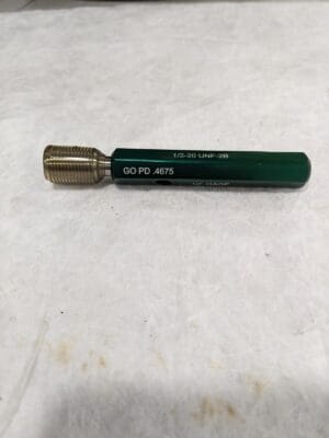 GF GAGE Set Plug Gage: 1/2-20 UNF, Go Class 2B, 3" Handle HL0500202AGSE