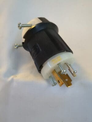 HUBBELL WIRING Locking Inlet: Plug, Industrial, L5-20P, 125V, B&W HBL2311