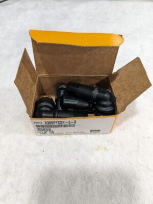 PARKER Push-To-Connect Plug-in Tube Fitting: 3/8 x 1/2" OD Qty 4 369PTCSP-6-8