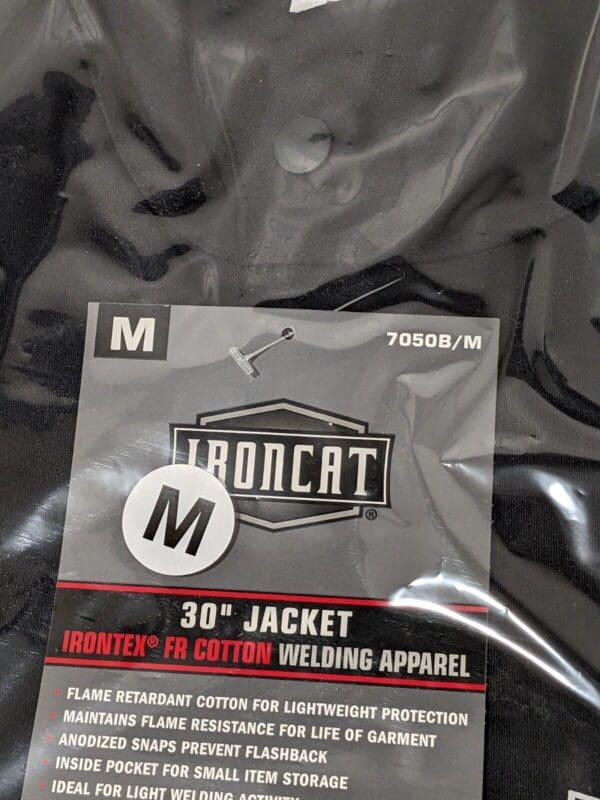 Ironcat: Flame-Resistant & Welding, Size Medium, Sateen Cotton Qty 2 7050B/M