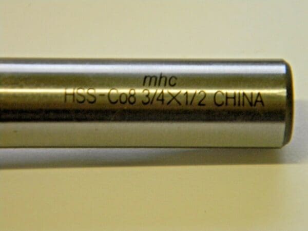 MHC Cobalt Square End Mill HSS RH 3/4" x 1/2" x 1-5/8" x 3-5/8" 30º 4FL 11084048