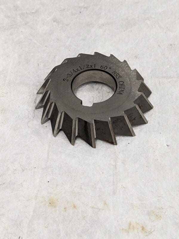 Double Angle Milling Cutter: 60 °, 2-3/4" X 1/2" X 1" 328-5211